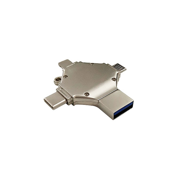 High speed 4gb-128gb 4 in 1 lighting type c otg usb flash drive LWU1093